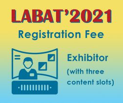 LABAT '2021: Exhibitor incl. 1 virtual booth with 3 content slots LABAT '2021: Exhibitor incl. 1 virtual booth with 3 content slots